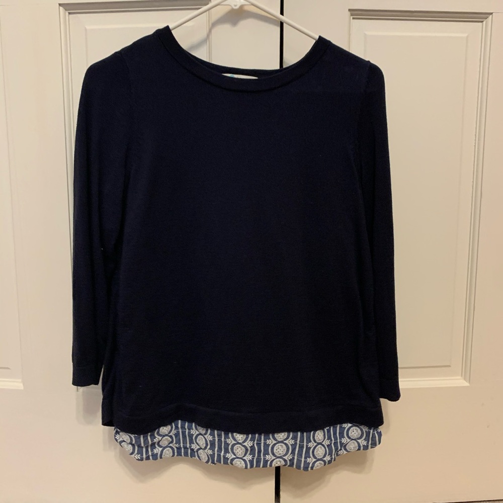 Boden Top, Navy, Size Small
